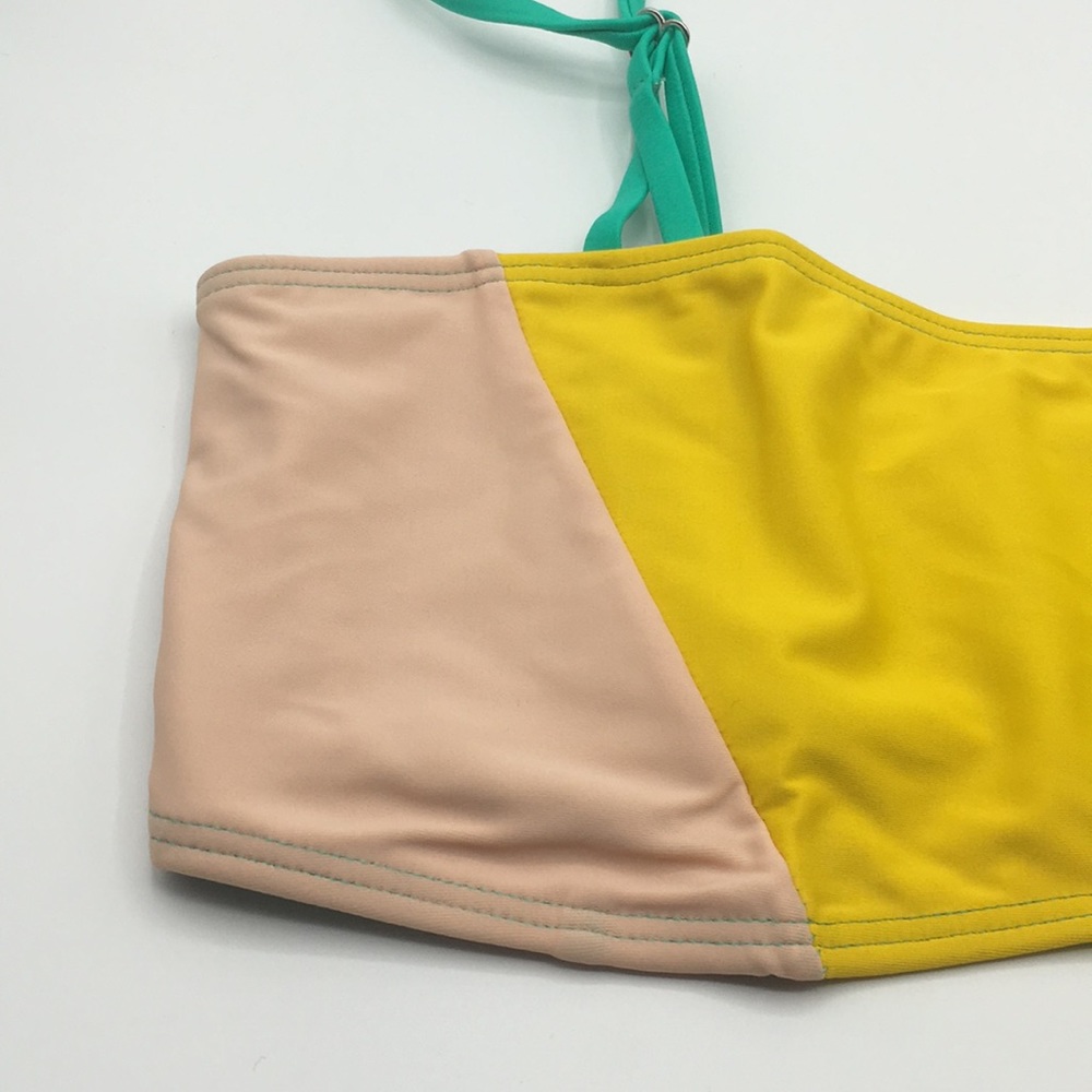 Ellejay Yellow Color Block Lauren Top Size Medium - Picture 5 of 10